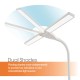 Lampe de table à double tête LED OTTLITE avec haut-parleur Bluetooth