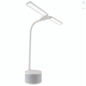 Lampe de table à double tête LED OTTLITE avec haut-parleur Bluetooth