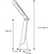 Lampe de Table à LED, Portable et rechargeable (Blanche)