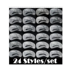 Pochoir pour sourcils 24 Modèles