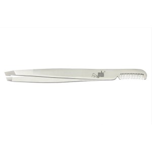 Pince à sourcils inclinée avec peigne Taille 4″