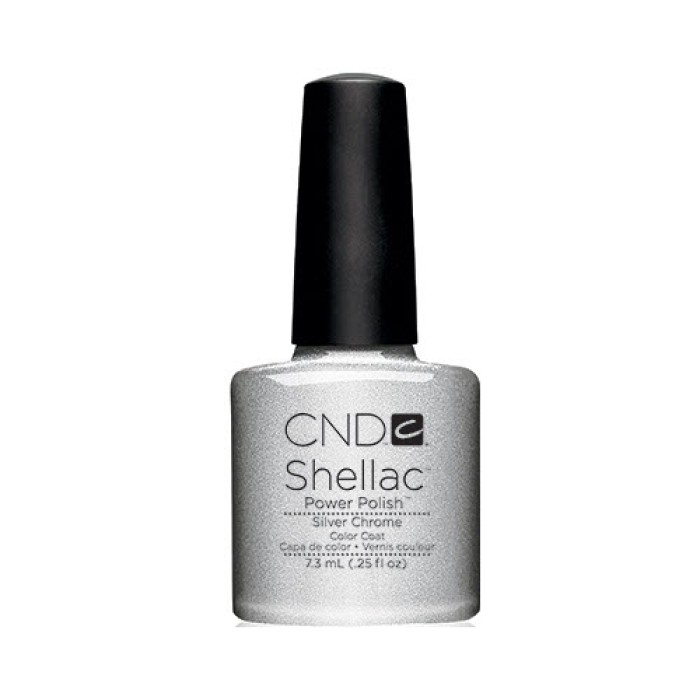 Vernis U.V CND Shellac ''Silver Chrome''