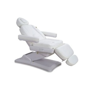 Fauteuil de soins Électrique (3 moteurs) et Bras Pivotant - Blanc