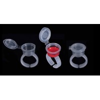Bagues jetables colle / pigments avec capuchon