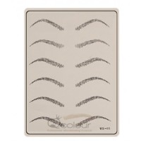 Peau de pratique avec forme de sourcils