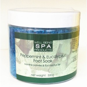 Sel pour Bain de Pieds à la Menthe Poivrée et Eucalyptus