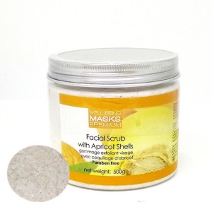 Gommage exfoliant visage avec coquillages d'abricot 500g