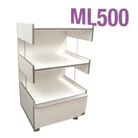 Table de service 3 tablettes / 1 Tiroir - ML500 (en bois mélaminé)