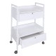 Table de service 2 tablettes / 2 tiroirs