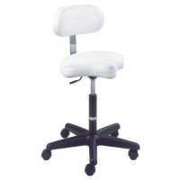 Tabouret pneumatique ergonomique avec dossier / Équipro