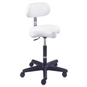 Tabouret pneumatique ergonomique avec dossier / Équipro