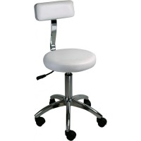  Tabouret pneumatique rond avec dossier 