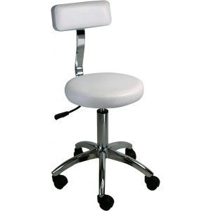  Tabouret pneumatique rond avec dossier 