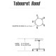Tabouret oléopneumatique rond 