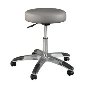 Tabouret oléopneumatique rond Deluxe 