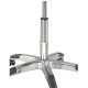 Tabouret oléopneumatique rond Deluxe avec dossier 