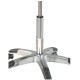 Tabouret oléopneumatique ergonomique Deluxe avec dossier 