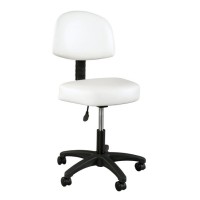 Tabouret arrondi tout confort avec dossier 