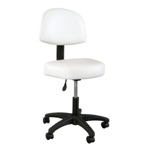 Tabouret arrondi tout confort avec dossier 