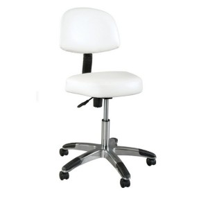 Tabouret arrondi tout confort Deluxe avec dossier 