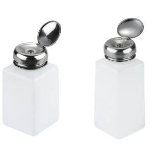 Bouteille avec pompe de métal