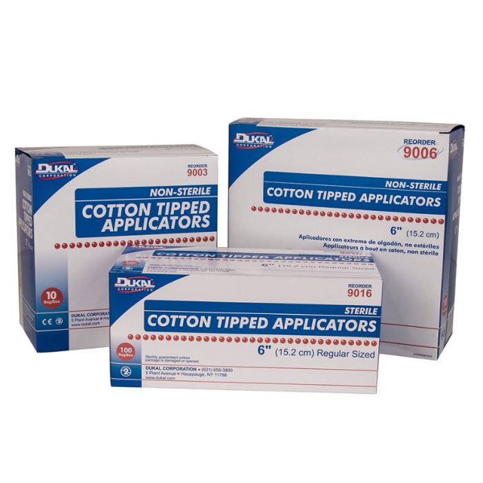 Applicateur Qtips avec  1 bout de coton