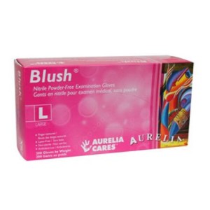 Gants en nitrile Aurelia Blush Rose (Large) - 200 pcs