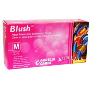 Gants en nitrile Aurelia Blush Rose (Médium) - 200 pcs