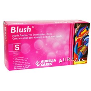 Gants en nitrile Aurelia Blush Rose (petit) - 200 pcs