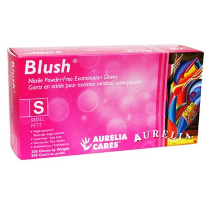 Gants en nitrile Aurelia Blush Rose (petit) - 200 pcs