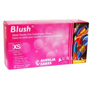 Gants en nitrile Aurelia Blush Rose (Extra-Petit) - 200 pcs