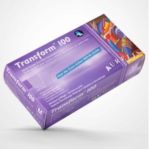 Gants en nitrile Aurelia Transform Bleu (Large) - 100 pcs