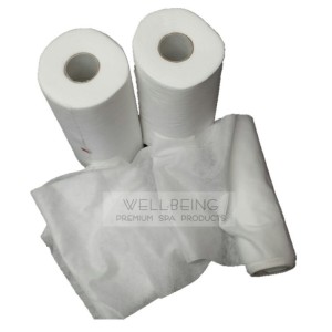 Serviette Faciale Jetable 8'' x 8'' (2 rouleaux - 100 pièces / rouleau)