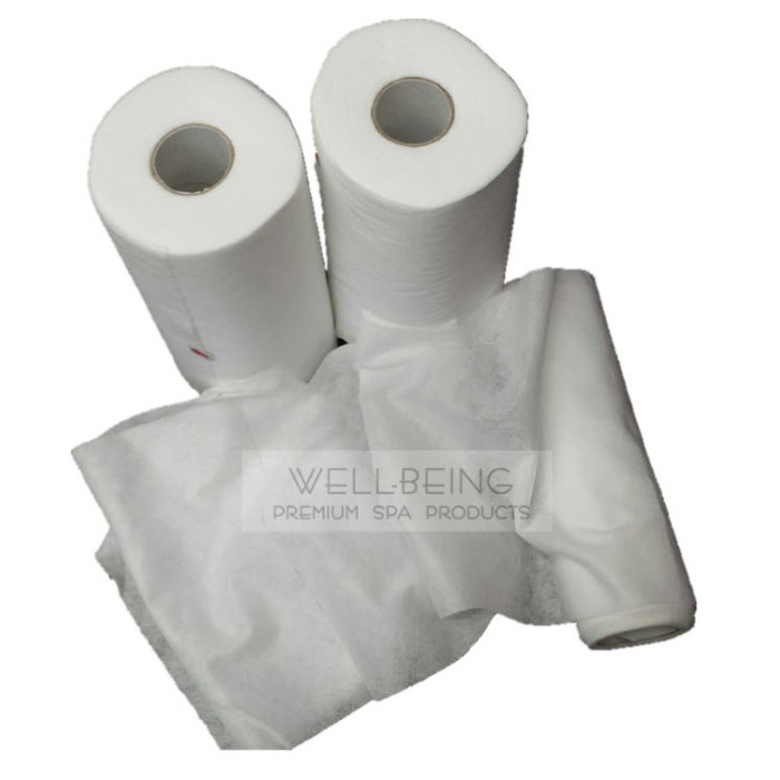 Serviette Faciale Jetable 8'' x 8'' (2 rouleaux - 100 pièces / rouleau)