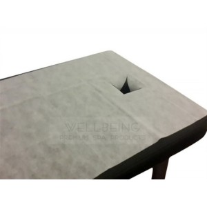 Drap de lit jetable avec ouverture facial (10pcs)