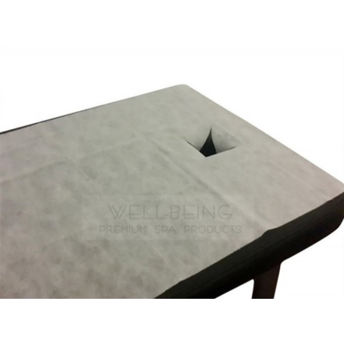 Drap de lit jetable avec ouverture facial (10pcs)