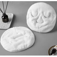 Masque Facial de serviette éponge douce avec trou (2 pièces)