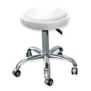 Housse en velours pour tabouret rond 