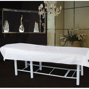 Drap plat de polycoton ''Blanc'' 54" x 90"