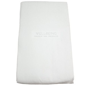 Drap Contour de Flanelle Blanc (32''X75''X6'')