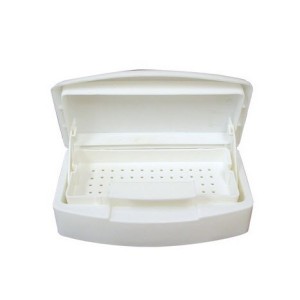 Récipient de stérilisation en plastique avec plateau 8.5'' x 5'' x 2.5''
