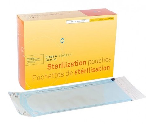 Sachets de stérilisation 3.5'' x 9'' ( Aurélia ) Classe 4 (200 pochettes)