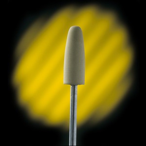  Fraise pour polissage (Silicone '' grains fin '' (jaune)) 3/32''