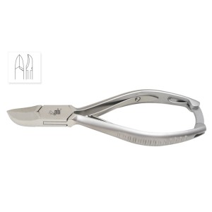 Pince à ongle d'orteils, Concave, Double Ressorts, 5.5''