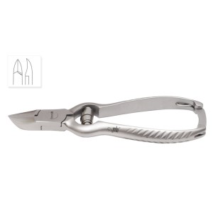 Pince à ongles d'orteils, Ressort tonneau, 4.75''