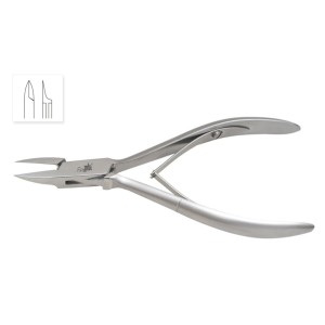 Pince à ongles incarnés, Bec pointu Ultra-Fin, Double ressort, 4''