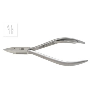 Pince à ongles incarnés, Bec pointu Ultra-Fin, Simple ressort, 4''