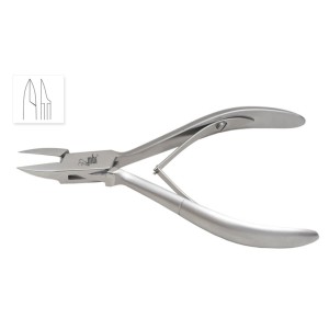 Pince à ongles incarnés, Bec pointu Ultra-Fin, Double ressort, 4.5''