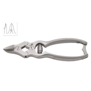 Pince à ongles ultra résistante, Bec concave, Ressort tonneau, 6’’