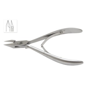 Pince à ongles, Bec pointu Fin, Double ressort, 5''